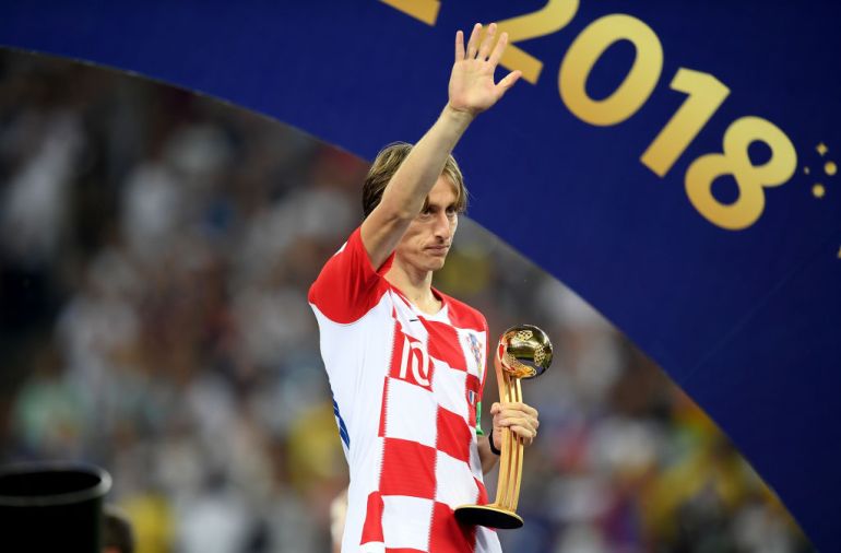 كابتن منتخب كرواتيا لوكا مودريتش يفوز بجائزة أفضل لاعب في كأس العالم روسيا 2018
