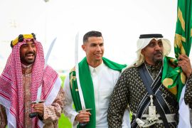 كرستيانو رونالدو بالزي السعودي احتفالا بيوم التأسيس